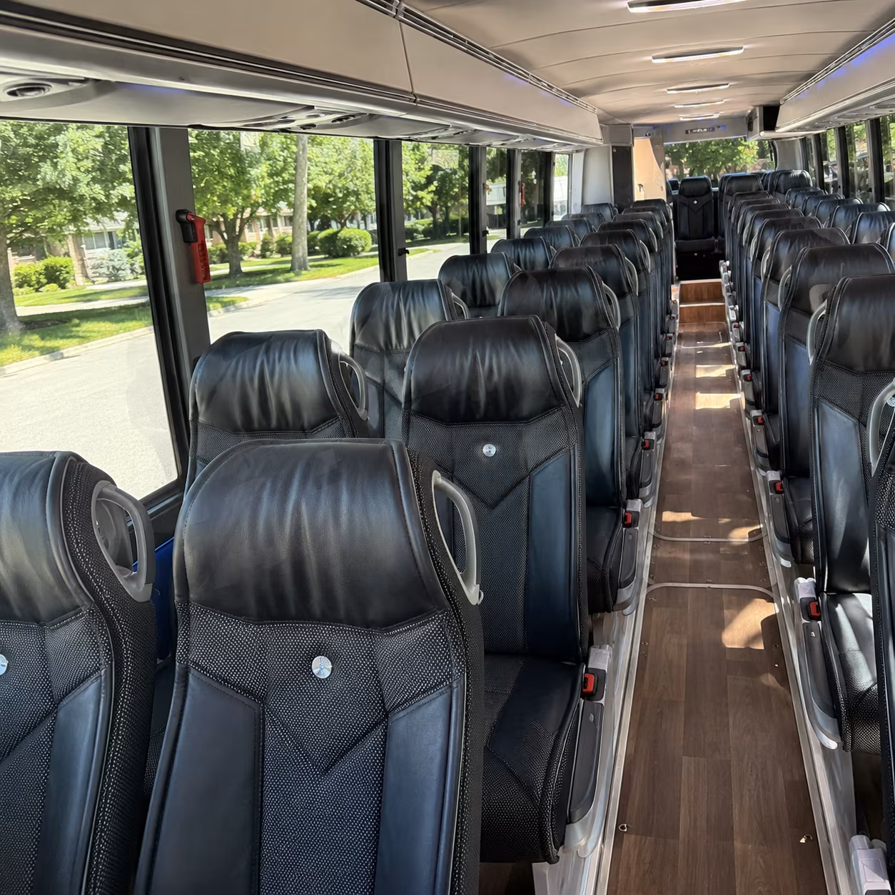 ventura 40 passenger charter bus inside