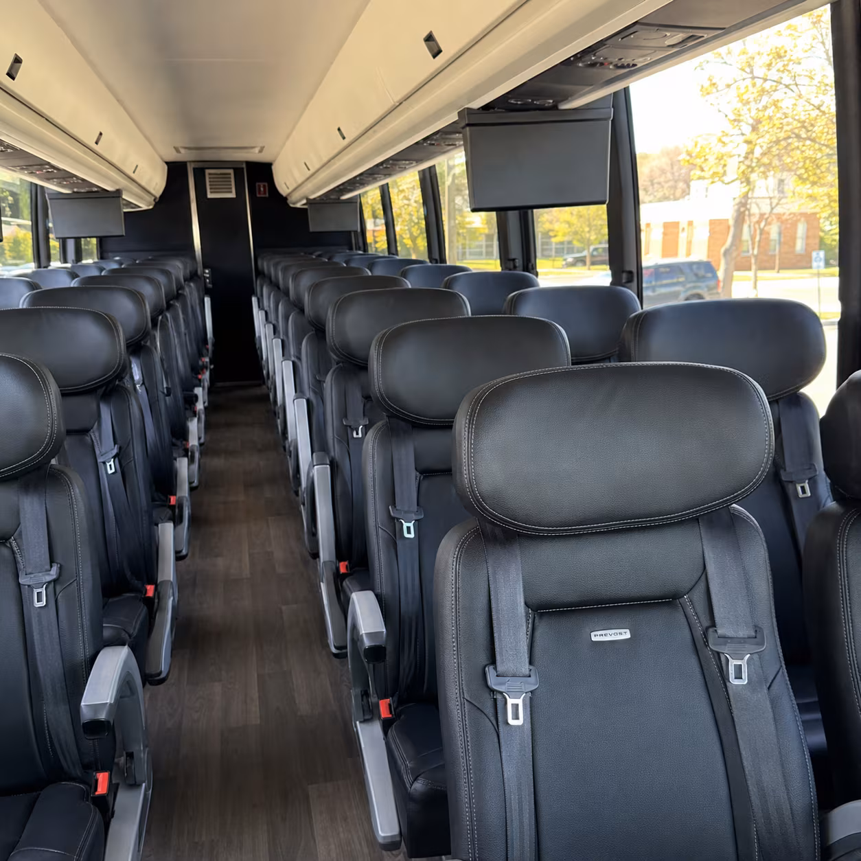 ventura 45 passenger charter bus inside