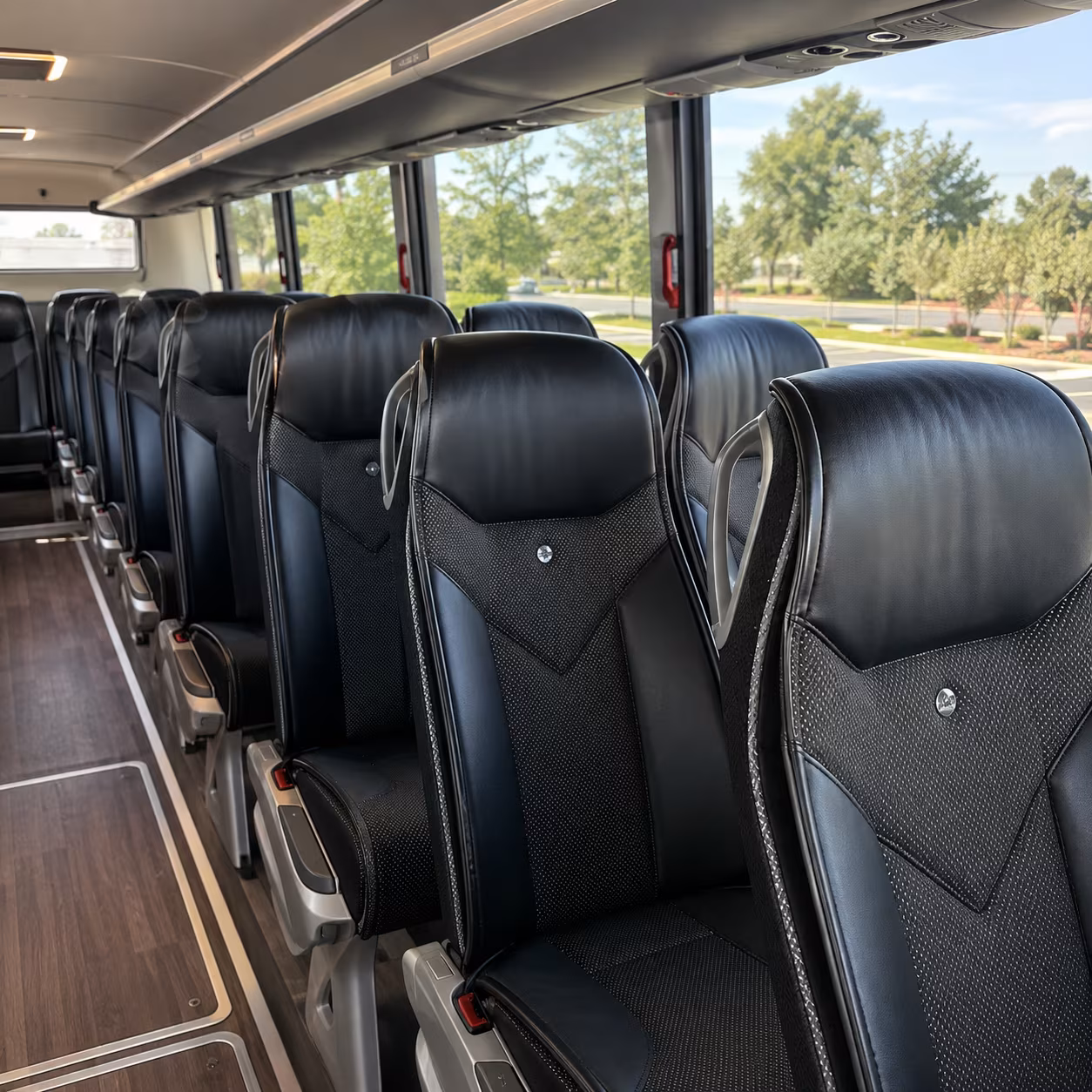 ventura 45 passenger charter bus interior