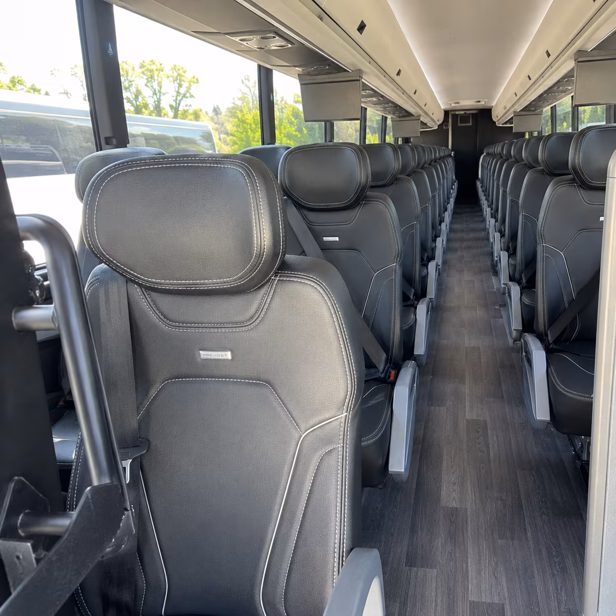 ventura 47 passenger charter bus interior
