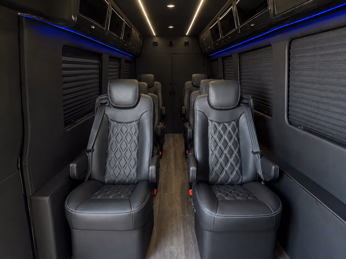 ventura sprinter van with driver inside
